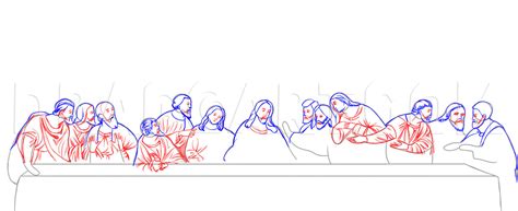 How To Draw The Last Supper, Drawing, Step by Step, by Dawn - DragoArt