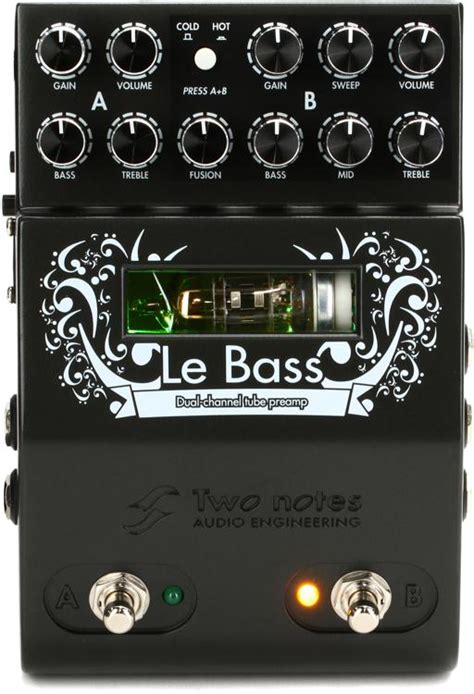 notes le bass  channel tube bass preamp sweetwater