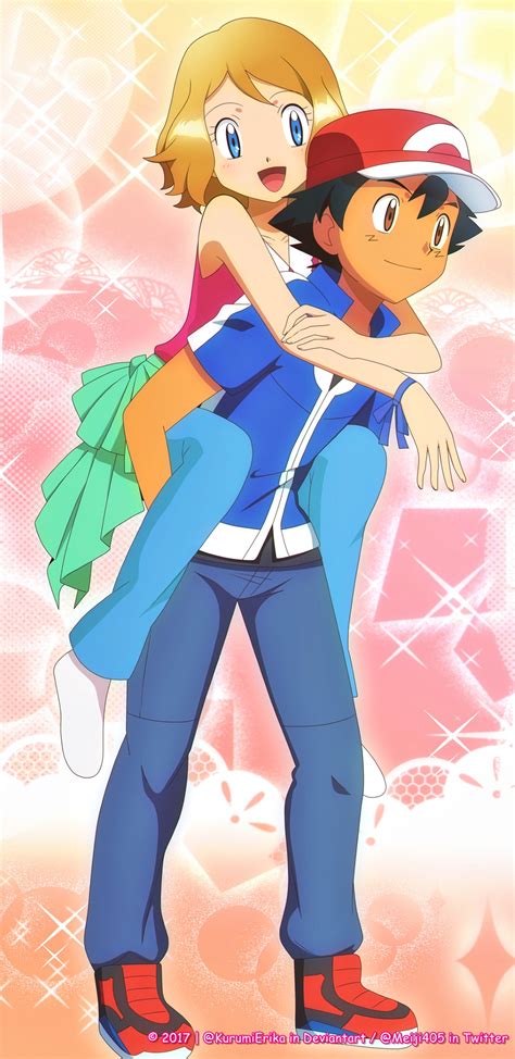 Pokemon Ash E Serena Se Abracam