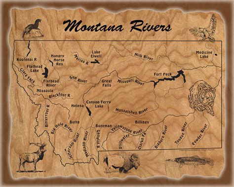 Montana Map Of Rivers