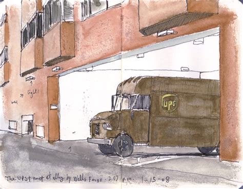 Ups Truck Drawing at PaintingValley.com | Explore collection of Ups ...