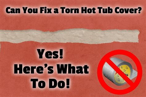 how to fix hot tub cover