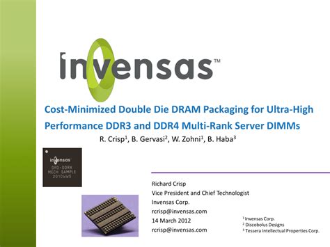 (PDF) Cost-minimized double die DRAM packaging for ultra-high ...