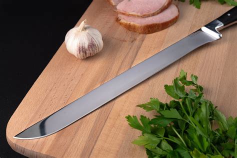 Кухонный нож для мяса и хамона: сталь - 95Х18 (кованая); рукоять ...