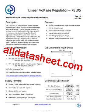 78L05 Datasheet(PDF) - Silicon Supplies