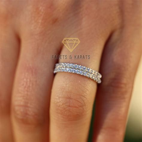 wedding bands white gold 14k 2
