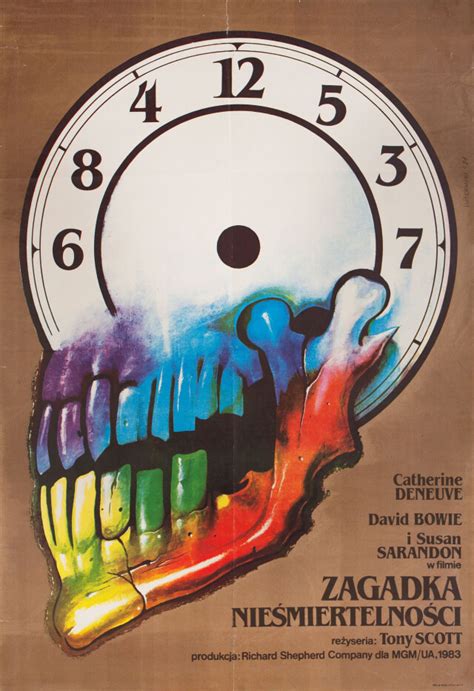 Голод (The Hunger, 1983), режиссёр Тони Скотт, польский постер к фильму ...