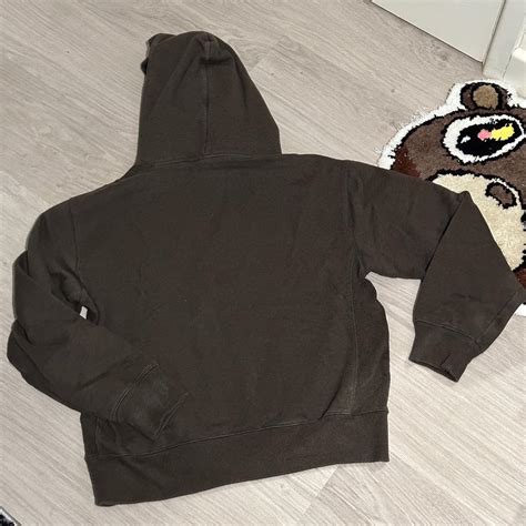 Uniqlo U brown hoodie Small 7/10 - Depop