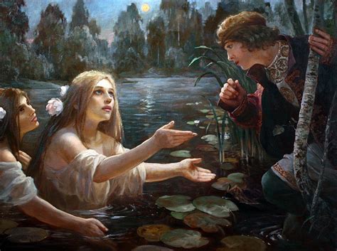 Русалки. | Художники, Краска, Картины