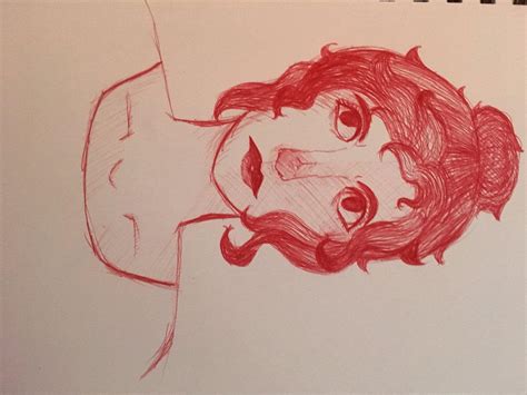 Red pen art by punkinpies0914 on DeviantArt