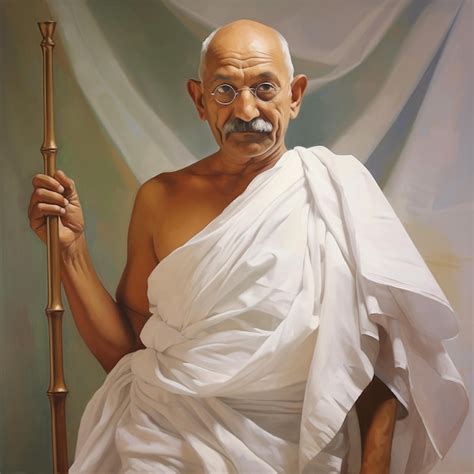 Premium AI Image | Mahatma Gandhi Indian Leader