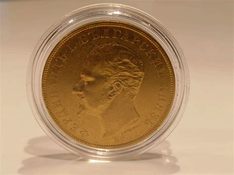 Златна монета 100 лева Фердинанд 1894 гр. София Докторски паметник • OLX.bg