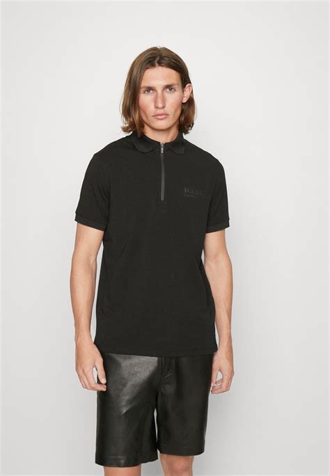 KARL LAGERFELD POLO - Polo shirt - black - Zalando.de