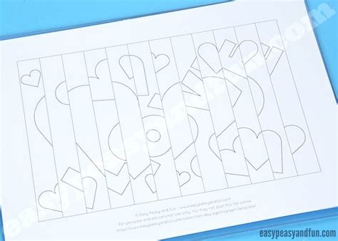 Valentines Day Agamograph Template | Agamograph, Preschool valentines ...