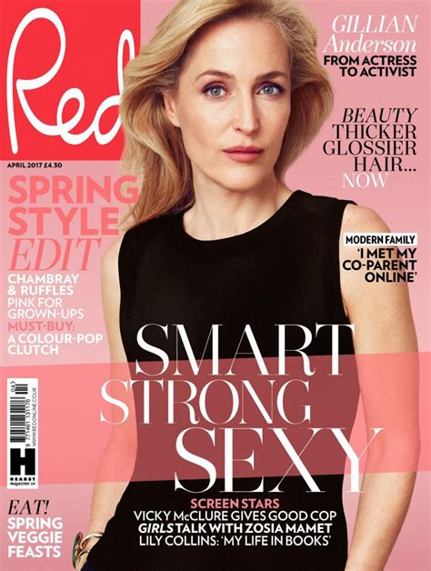 GILLIAN ANDERSON in Red Magazine, April 2017 – HawtCelebs