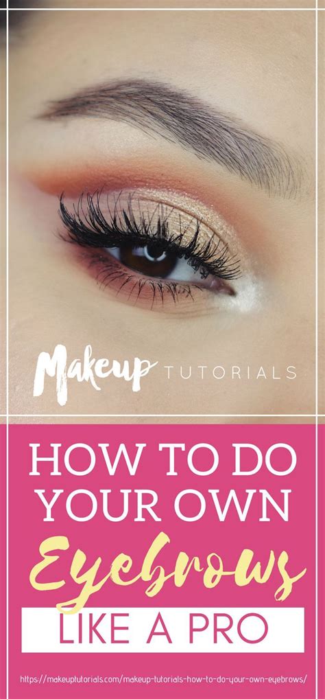 how to do your own eyebrows at home