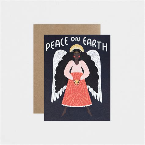 Gingiber Peace On Earth Angel Christmas Cards Boxed