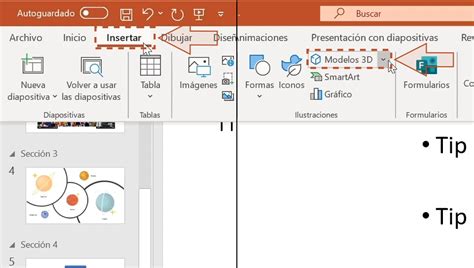 PowerPoint 2019: Insertar modelos 3D