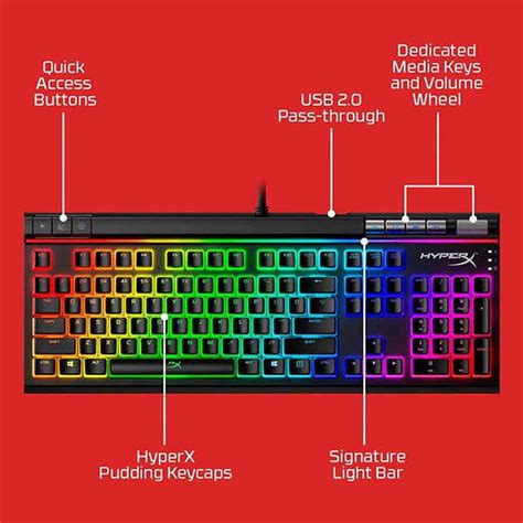 hyperx alloy elite  mechanical gaming keyboard  media keys gadgetsin