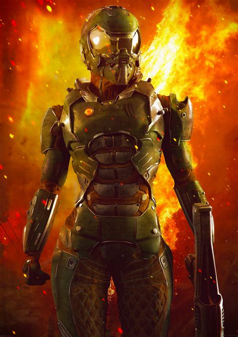 Doom Girl by Kirill Bulgakov : r/Doom