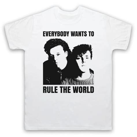 TEARS FOR FEARS EVERYBODY WANTS TO RULE THE WORLD ADULTS & KIDS T SHIRT ...