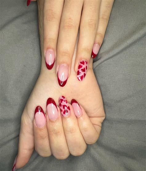 30+ Red French Tip Acrylic Nails To Try This Season - Nail Designs Daily