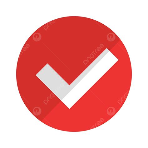 red check mark icon vector logo good sign vector logo good sign png