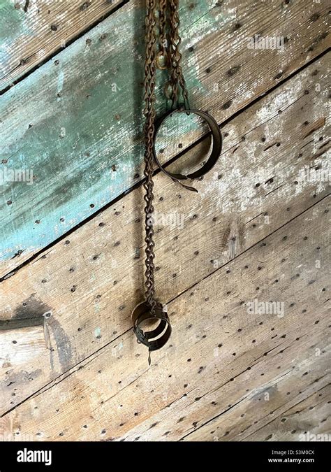Old Metal prison Shackles Stock Photo - Alamy