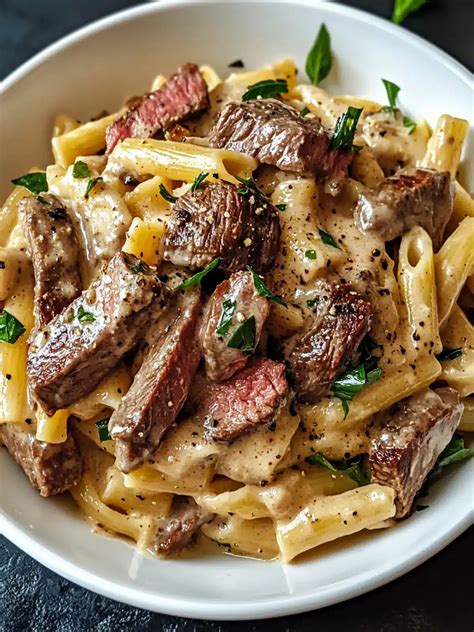 Irresistible Creamy Steak Pasta Recipe for Quick Dinner Bliss - Halsey