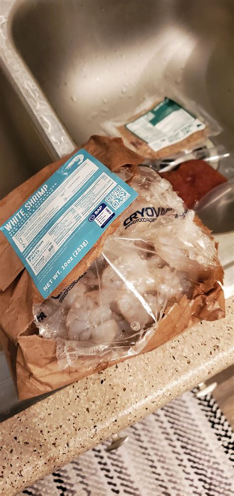 It happened again! First time ordering shrimp, came unsealed and