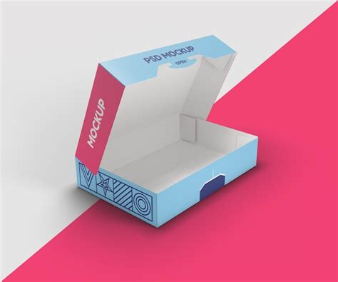 premium psd sweet packaging box mockup