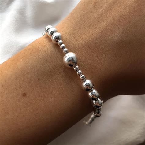pulseira bolas cm em prata  joias anel brincos pingente