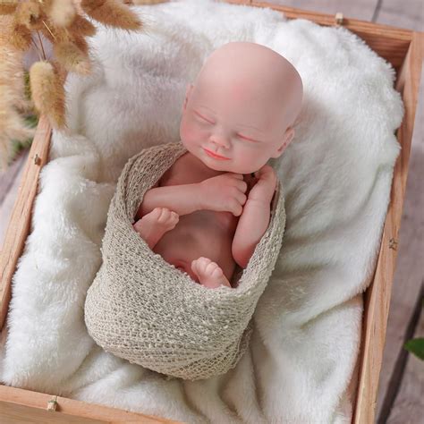 Babeside Lifelike Silicone Baby Doll - 12-Inch Full Silicone Reborn