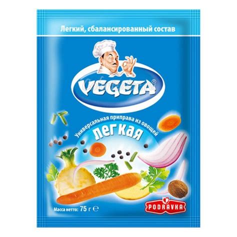 Приправа Vegeta Легкая - калорийность, полезные свойства, польза и вред ...