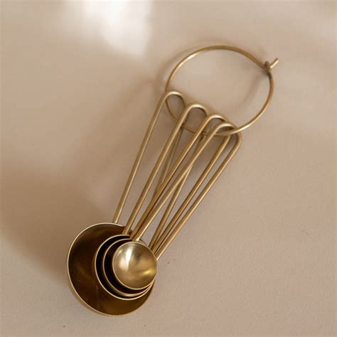 Measuring Spoons in Brass
