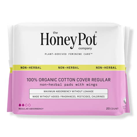 The Honey Pot Company - Non-Herbal Regular Pads with Wings | Ulta Beauty