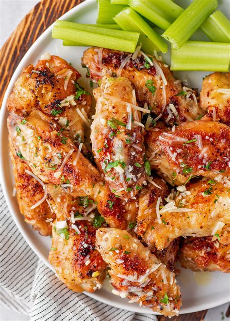 baked parmesan garlic chicken wings