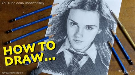 How to Draw Hermione Granger - Emma Watson in the Harry Potter films ...