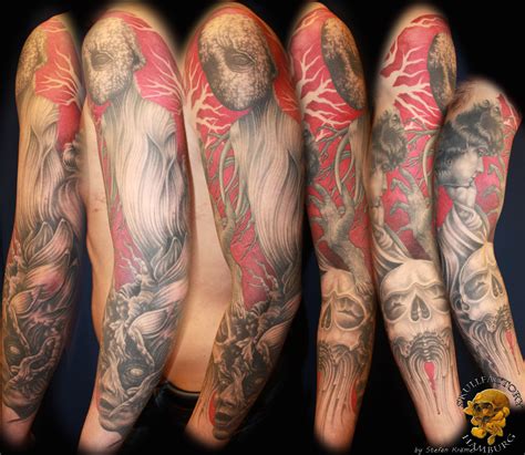 Black & White Arm Tattoo | Stefan Krämer - TrueArtists