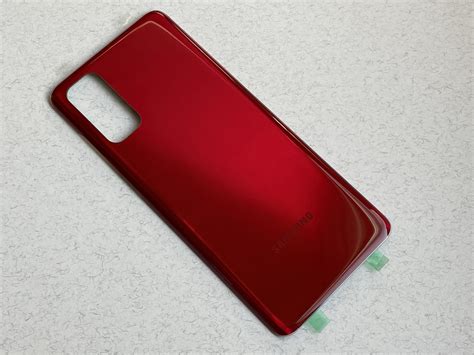Задняя Стеклянная Крышка для Galaxy S20 (SM-G980) Aura Red Красного ...
