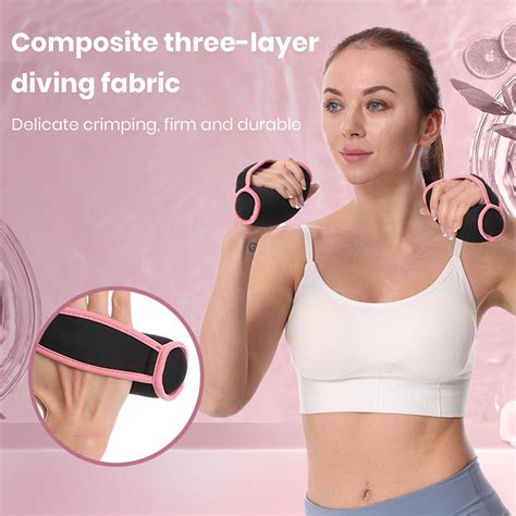 QingHai 2Pcs Hand Weights with Strap Reusable Physical Therapy Running