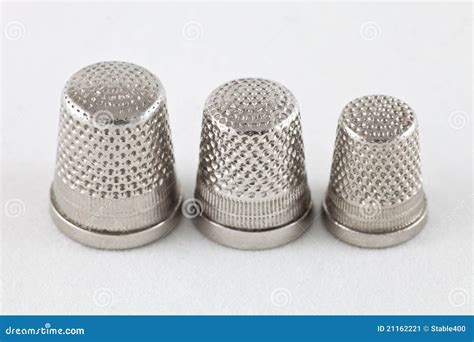 Thimbles stock image. Image of antiques, mend, metal - 21162221