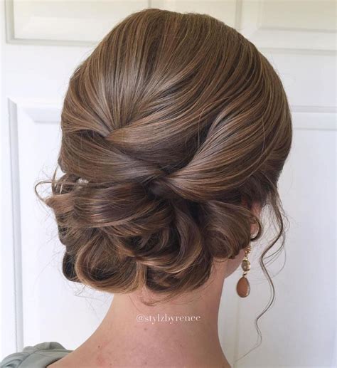 Polished Low Updo for Long Hair | Updos for medium length hair, Up dos