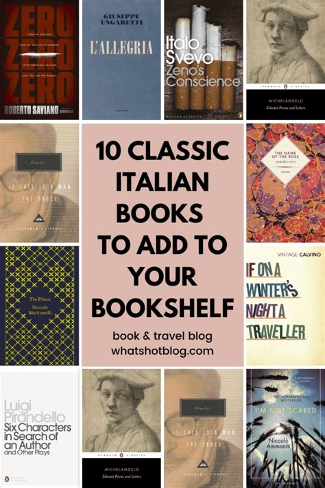10 Classic Italian Books You Need to Read | Literature books, Classic ...