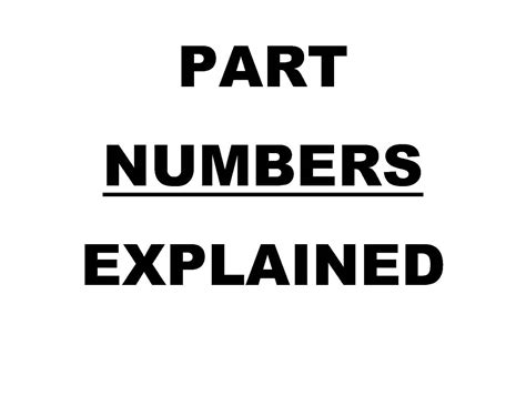 Part Numbers Explained - Brand X Metals