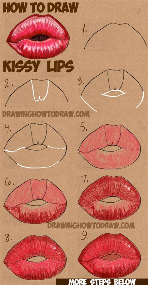 how to draw lips realistically 1