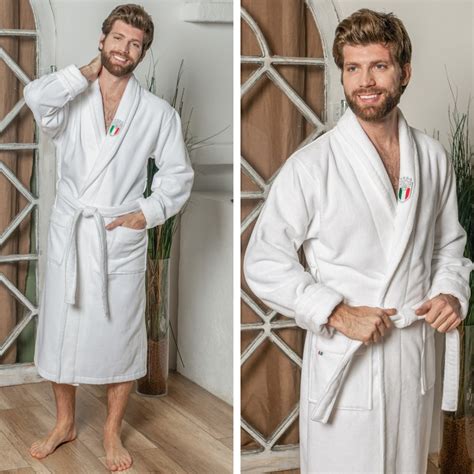 Халат мужской махровый "Vien" Italy bianco 54 (3XL) купить по выгодной ...
