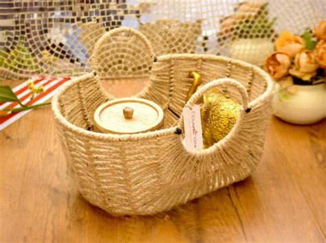 natural jute hamper basket sizedimension xx   rs piece
