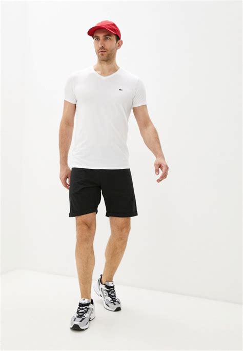 Футболка Lacoste Slim Fit, цвет: белый, MP002XM1HJ0A — купить в ...