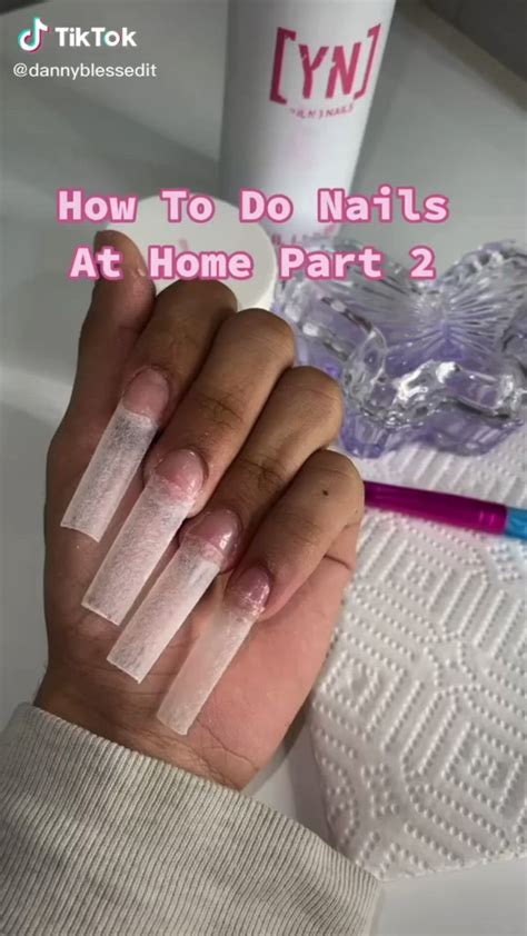 how to nails at home. | Acrylic nails, Acrylic nail tips, Diy acrylic nails